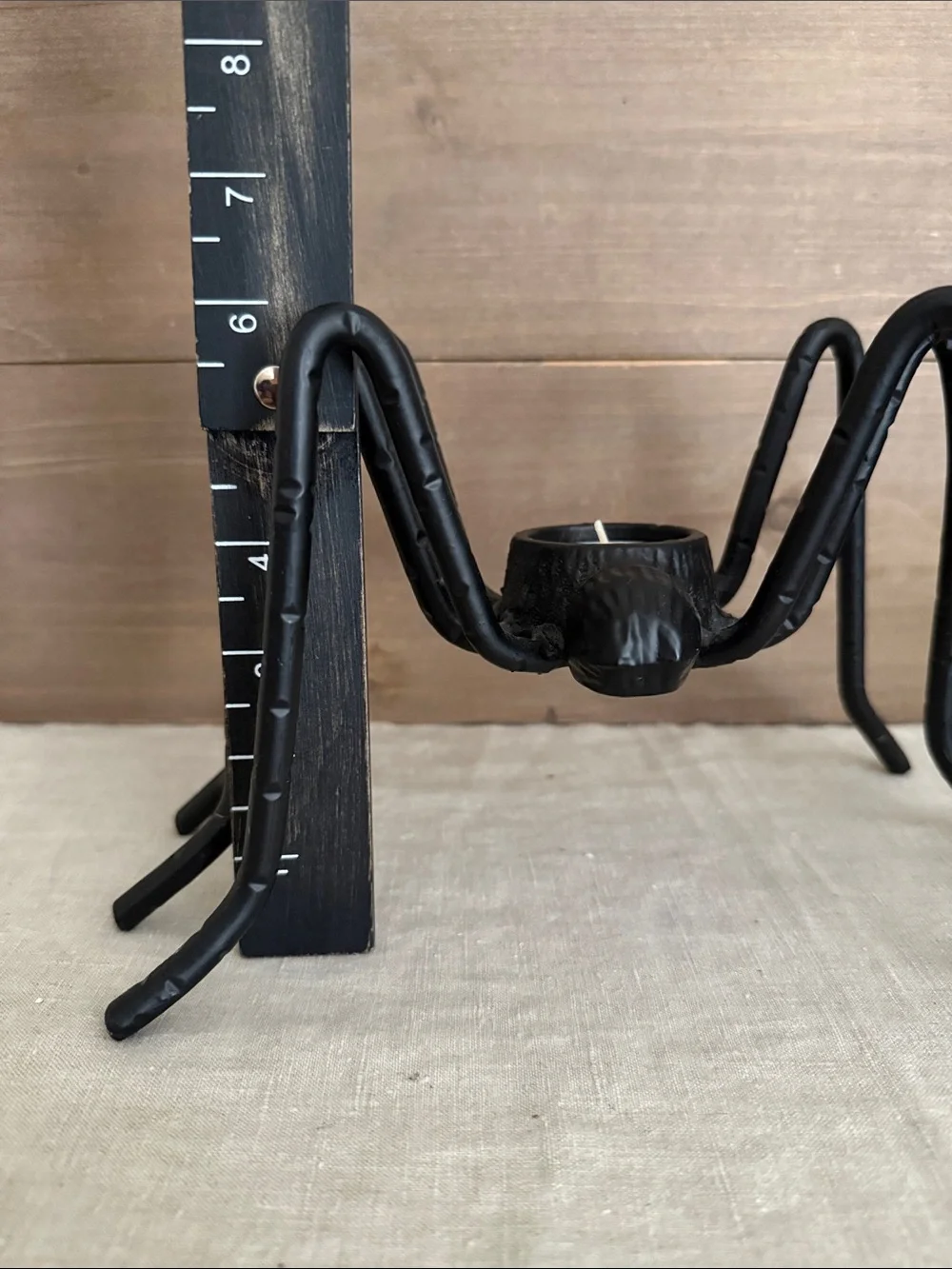 Pottery Barn Halloween Cast Iron Spider Tea Light Candle Holder | Retired